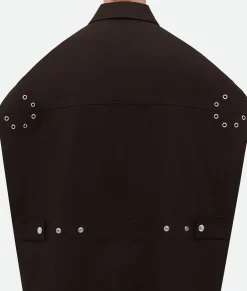 Bicolor Stretch Cotton Parka