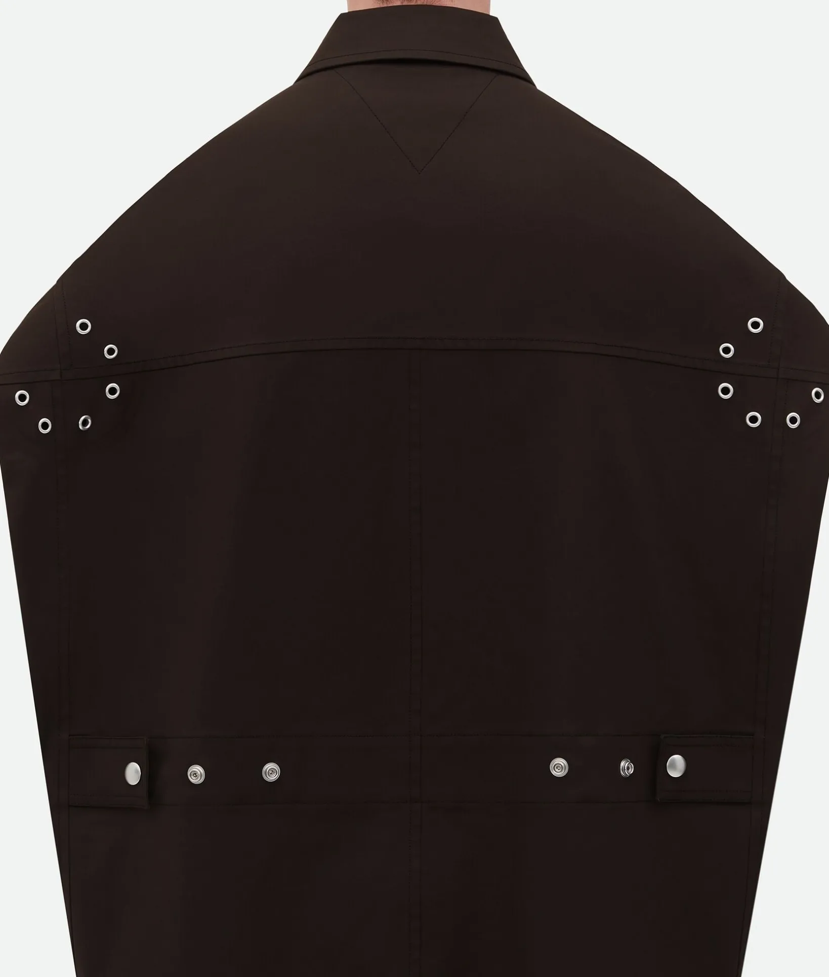 Bicolor Stretch Cotton Parka