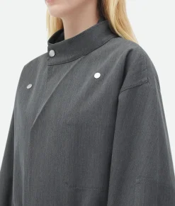 Bonded Wool And Cotton Parka