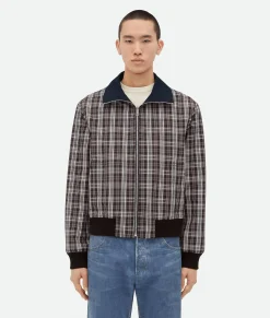 Checked Cotton Blouson