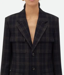 Checked Cotton Mouline Jacket