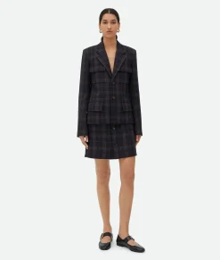 Checked Cotton Mouline Skirt