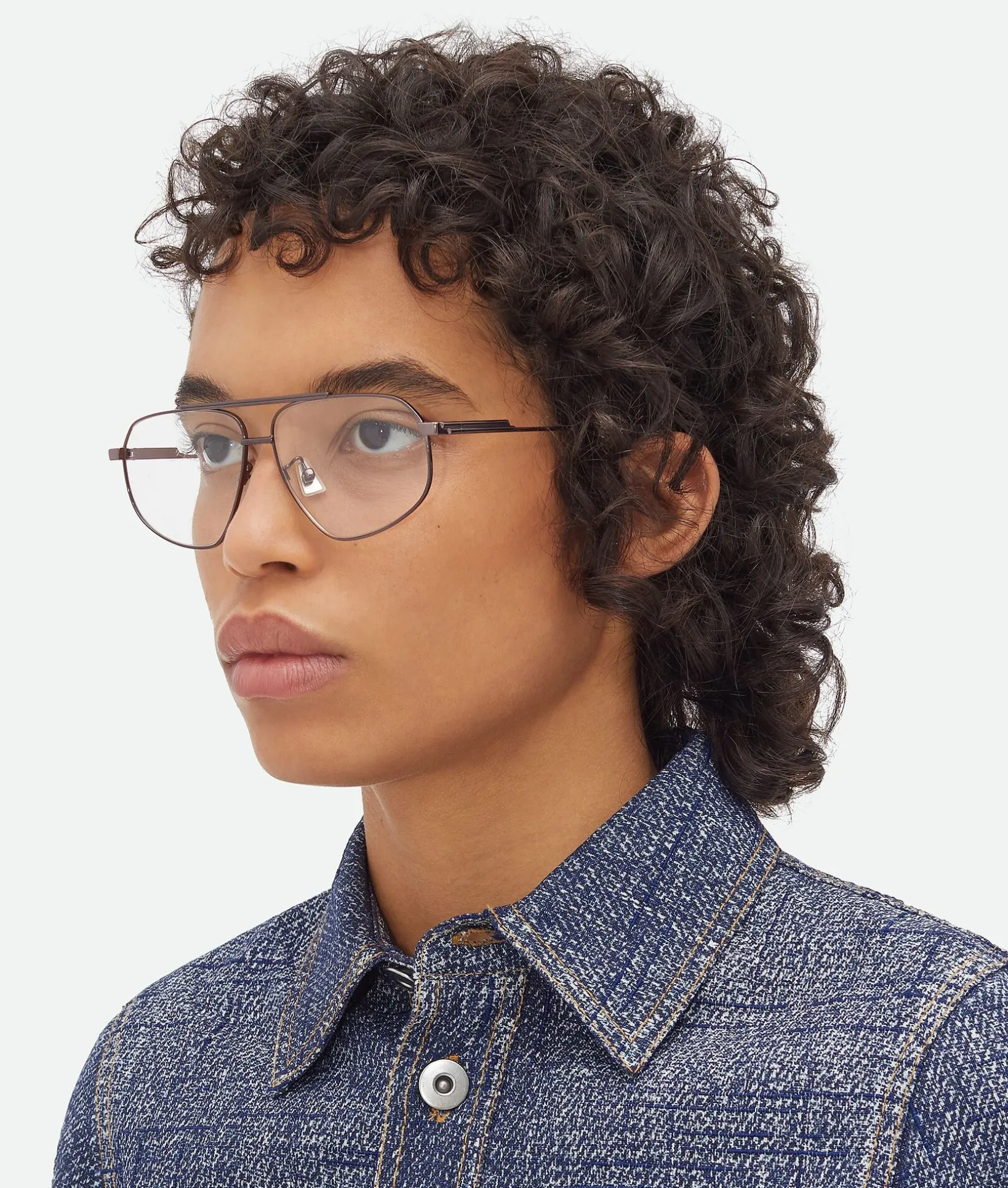 Classic Metal Aviator Eyeglasses