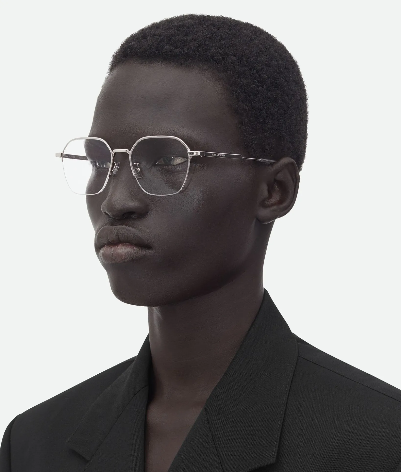 Classic Metal Semi Rimless Panthos Eyeglasses