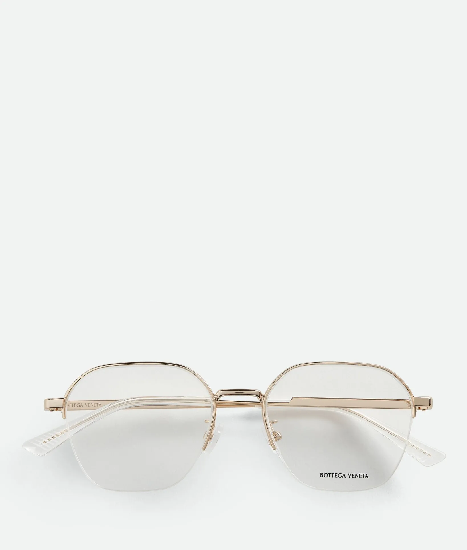 Classic Metal Semi Rimless Panthos Eyeglasses