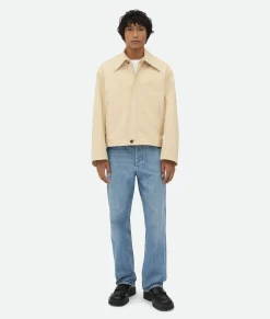 Coated Cotton Zip Blouson