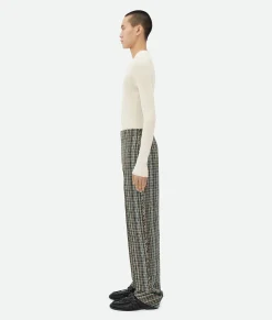 Cotton Check Trousers