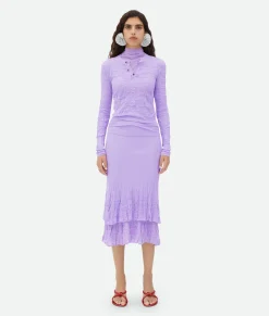 Cotton Flowers 2 In 1 Midi Skirt