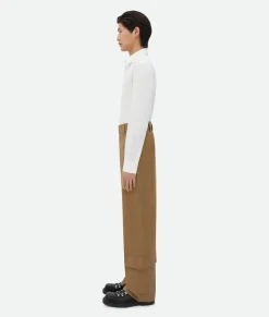 Cotton Gabardine Cargo Trousers