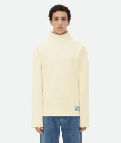 Cotton Rib T-Shirt With Label