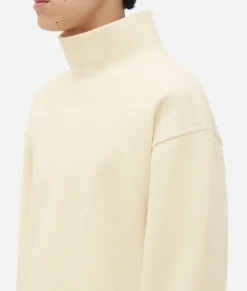 Cotton Rib T-Shirt With Label