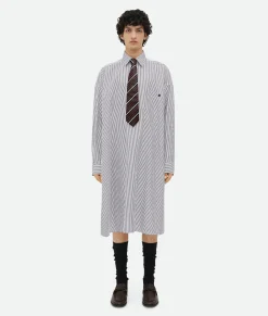 Cotton Striped Long Shirt