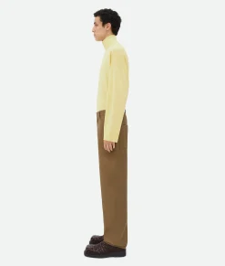 Cotton Twill Tapered Trousers