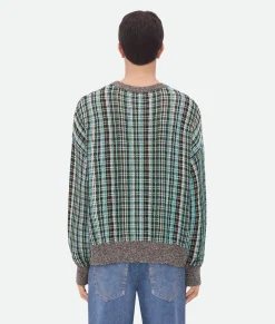 Cotton Viscose Check Jumper