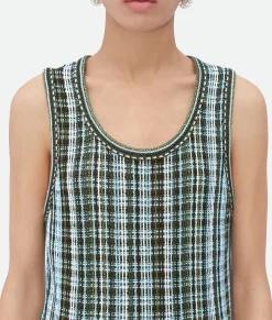 Cotton Viscose Check Top