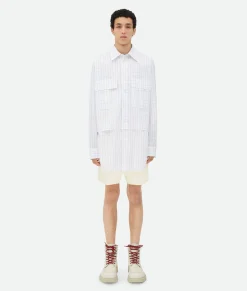 Crisp Cotton Silk Double Layer Shirt