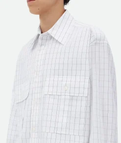 Crisp Cotton Silk Double Layer Shirt