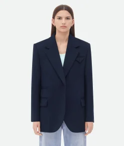 Double Wool Cashmere Belted Jacket