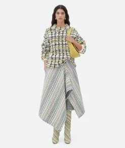 Embroidered Cotton Check Jumper