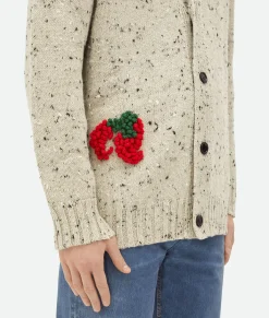 Embroidered Linen Cardigan