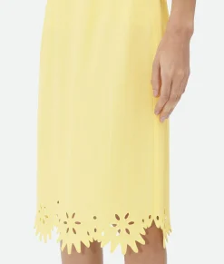 English Embroidery Viscose And Silk Skirt