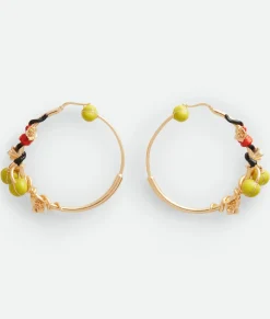 Flower Hoop Earrings