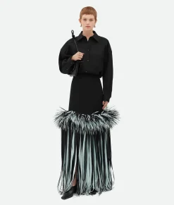 Fluid Viscose Organza Skirt