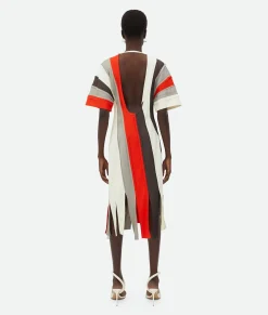 Fluid Viscose Stripe Dress