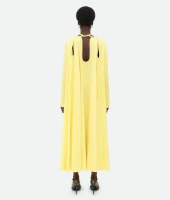 Fluid Viscose Twill Long Dress
