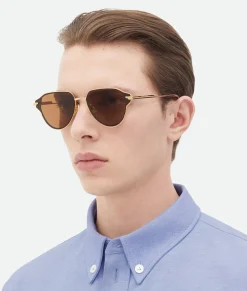 Glaze Metal Aviator Sunglasses