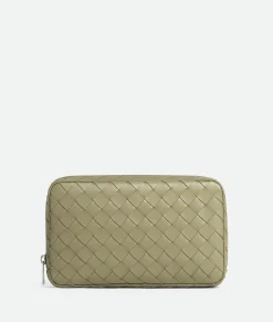 Intrecciato Medium Zipped Organizing Pouch