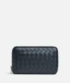 Intrecciato Medium Zipped Organizing Pouch