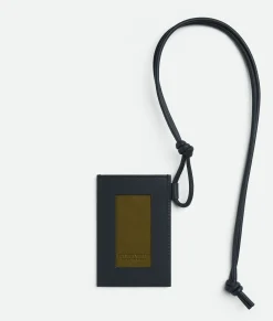 Intrecciato Badge Holder