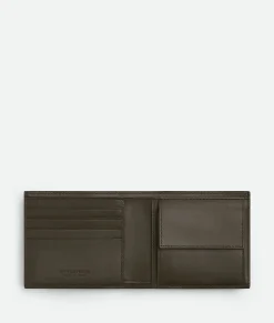 Intrecciato Bi-Fold Wallet With Coin Purse