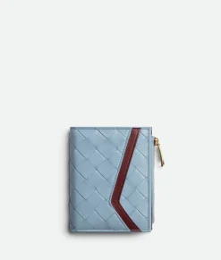 Intrecciato Check Small Bi-Fold Wallet