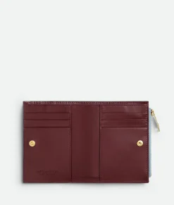 Intrecciato Check Small Bi-Fold Wallet
