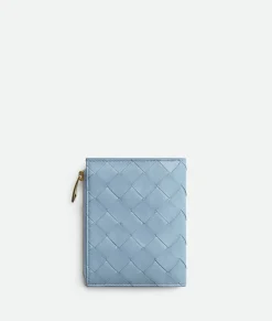 Intrecciato Check Small Bi-Fold Wallet