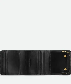 Intrecciato Compact Tri-Fold Wallet