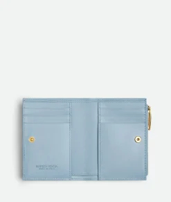 Intrecciato Diagonal Small Bi-Fold Wallet