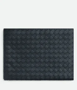 Intrecciato Half Zipped Pouch