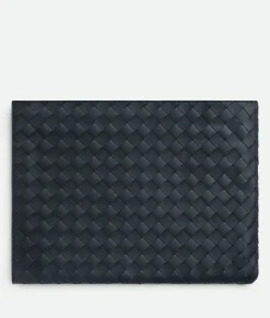 Intrecciato Half Zipped Pouch