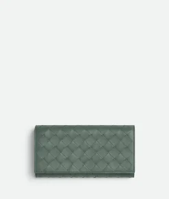 Intrecciato Large Flap Wallet