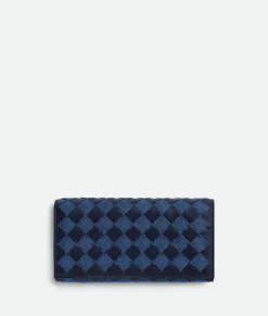 Intrecciato Large Flap Wallet