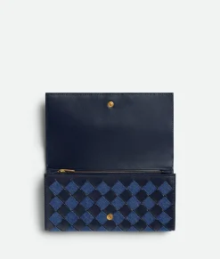 Intrecciato Large Flap Wallet