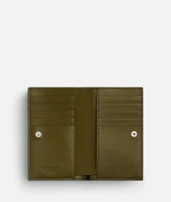 Intrecciato Medium Bi-Fold With L-Zip