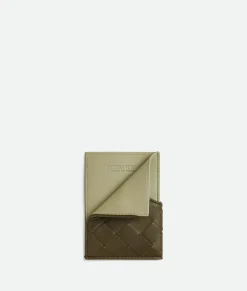 Intrecciato Oblique Business Card Case