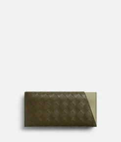 Intrecciato Oblique Long Wallet