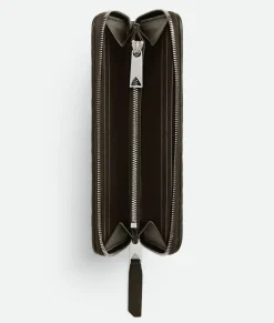 Intrecciato Piccolo Zip Around Wallet