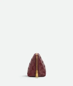 Intrecciato Small Half-Moon Beauty Pouch