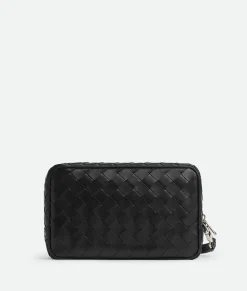 Intrecciato Small Pouch With Wristlet